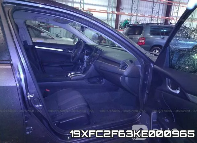 19XFC2F63KE000965 фото 6