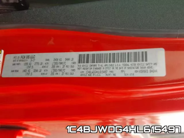 1C4BJWDG4HL615497 фото 2