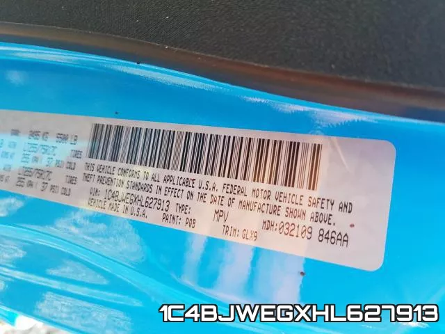 1C4BJWEGXHL627913 фото 2