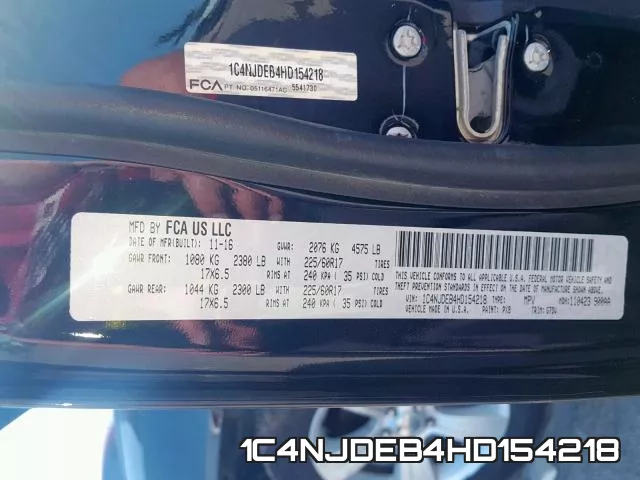 1C4NJDEB4HD154218 фото 2