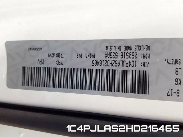 1C4PJLAS2HD216465 фото 2