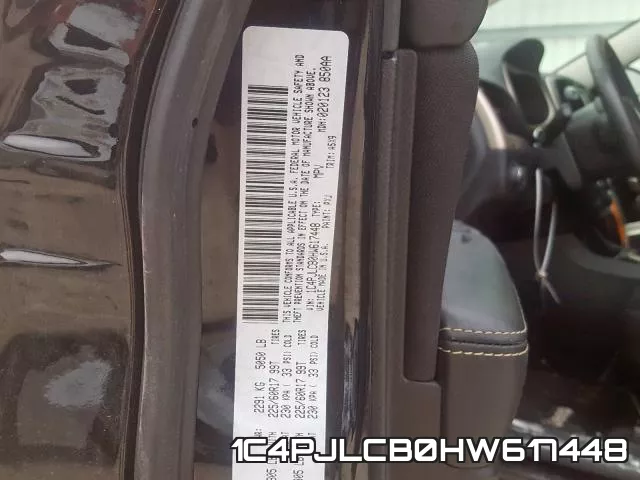 1C4PJLCB0HW617448 фото 2