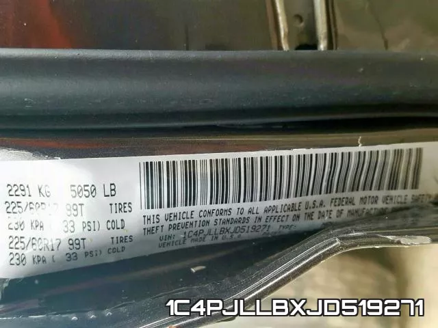 1C4PJLLBXJD519271 фото 2