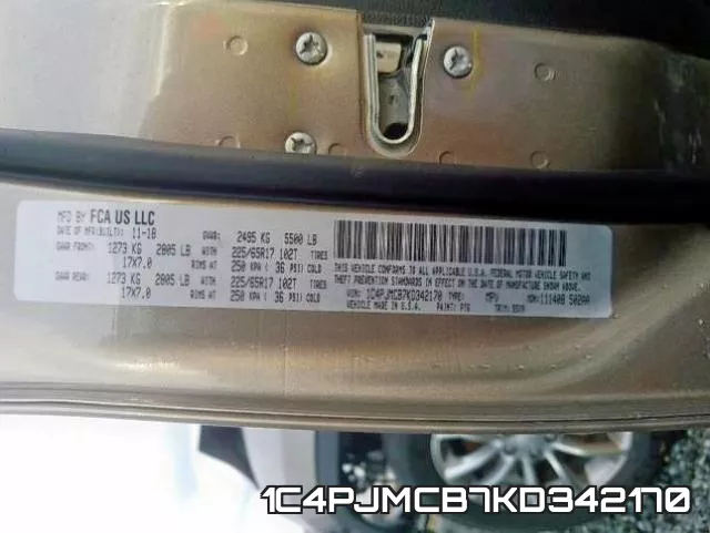 1C4PJMCB7KD342170 фото 2