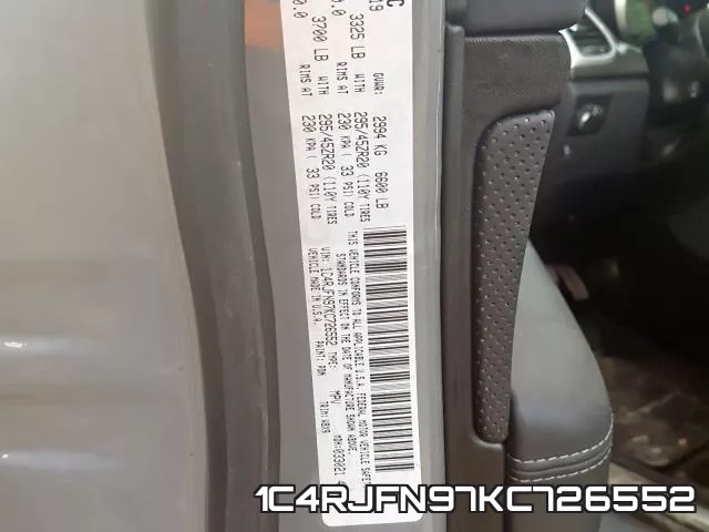 1C4RJFN97KC726552 фото 2