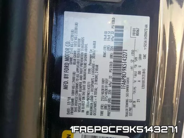 1FA6P8CF9K5143271 фото 2