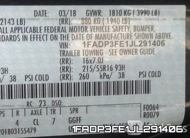 1FADP3FE1JL291406 фото 10