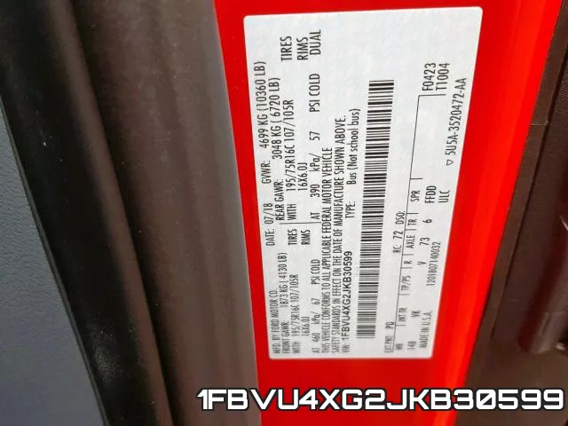 1FBVU4XG2JKB30599 фото 2
