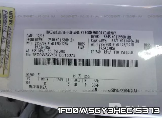 1FD0W5GY3HEC15373 фото 10