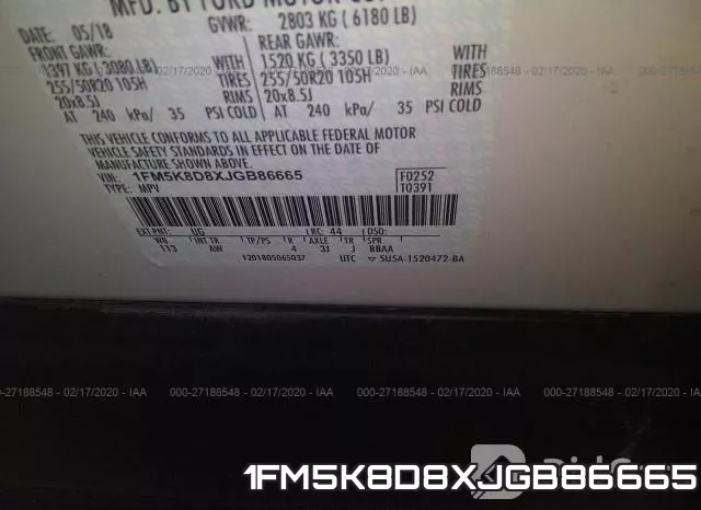 1FM5K8D8XJGB86665 фото 10