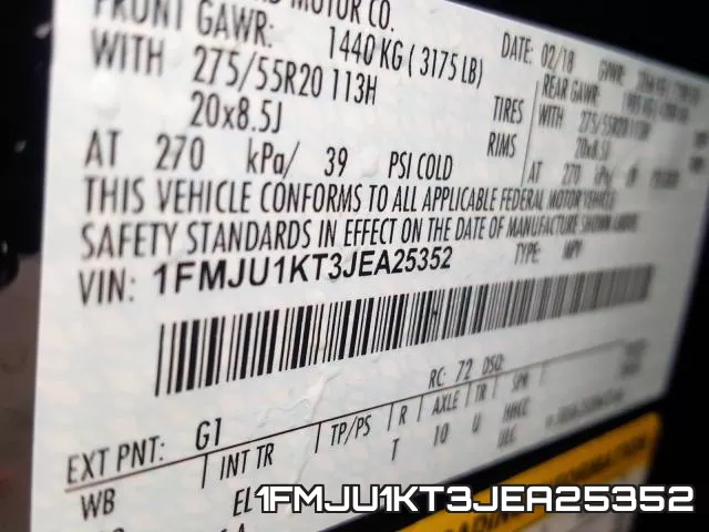 1FMJU1KT3JEA25352 фото 2