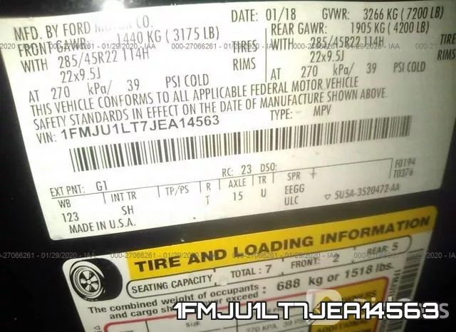 1FMJU1LT7JEA14563 фото 10