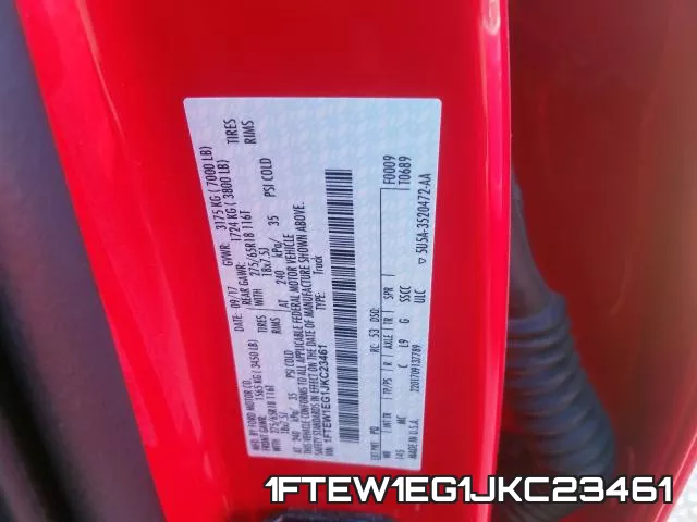 1FTEW1EG1JKC23461 фото 2