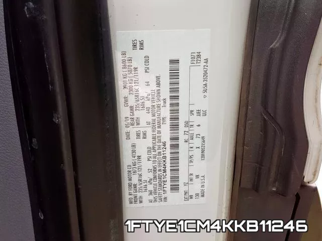 1FTYE1CM4KKB11246 фото 2