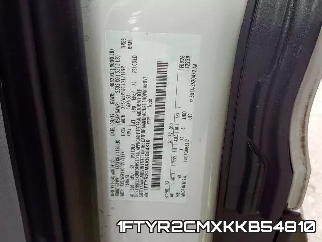 1FTYR2CMXKKB54810 фото 2