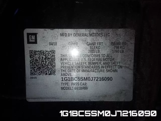 1G1BC5SM0J7216090 фото 2