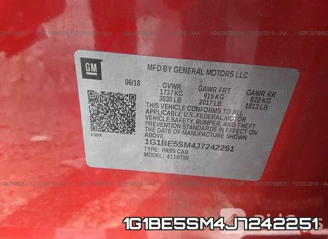 1G1BE5SM4J7242251 фото 10