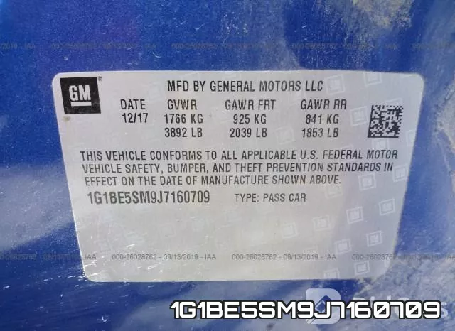 1G1BE5SM9J7160709 фото 10