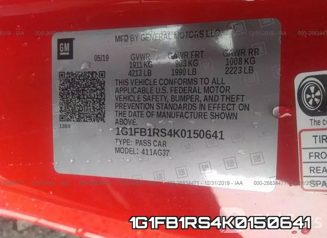 1G1FB1RS4K0150641 фото 10