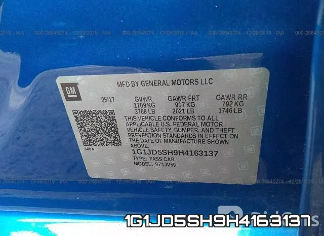 1G1JD5SH9H4163137 фото 10
