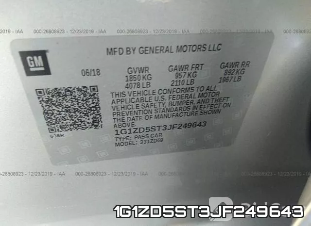 1G1ZD5ST3JF249643 фото 10
