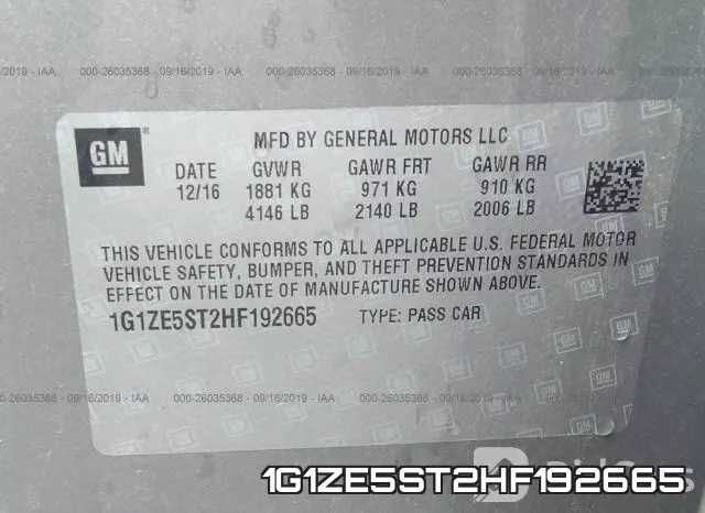 1G1ZE5ST2HF192665 фото 10