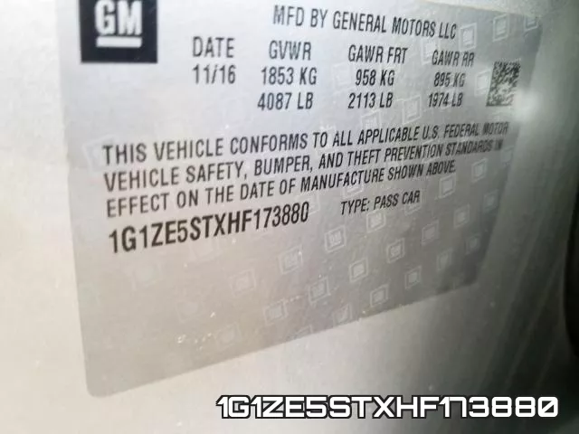 1G1ZE5STXHF173880 фото 2