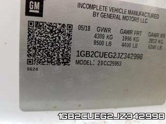 1GB2CUEG2JZ342998 фото 2