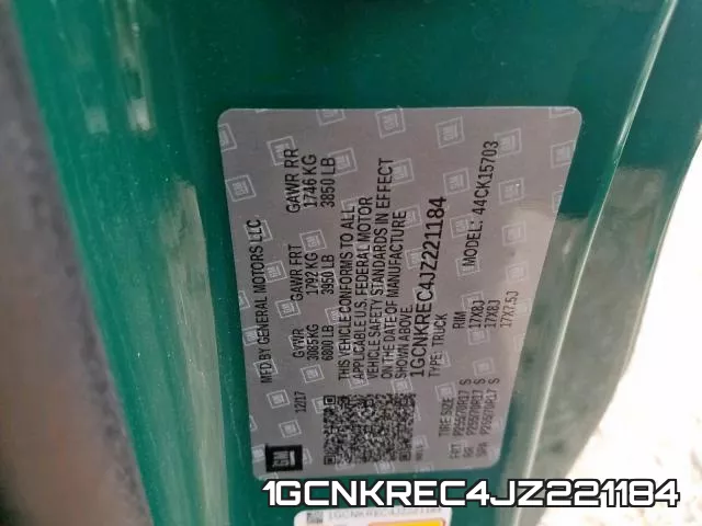1GCNKREC4JZ221184 фото 2