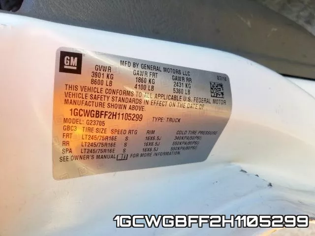 1GCWGBFF2H1105299 фото 2