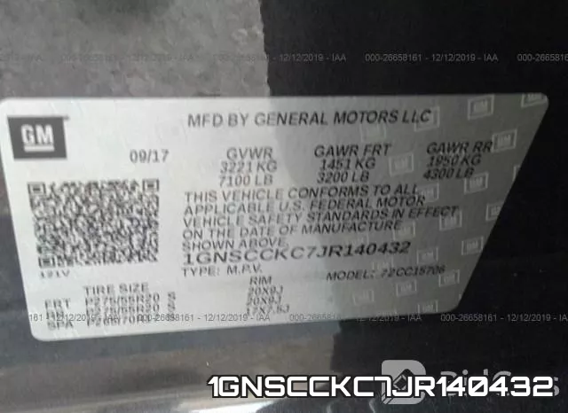 1GNSCCKC7JR140432 фото 10