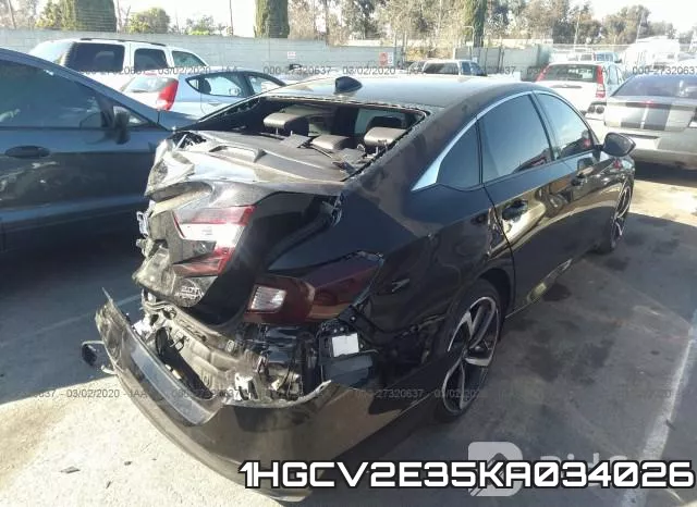 1HGCV2E35KA034026 фото 5