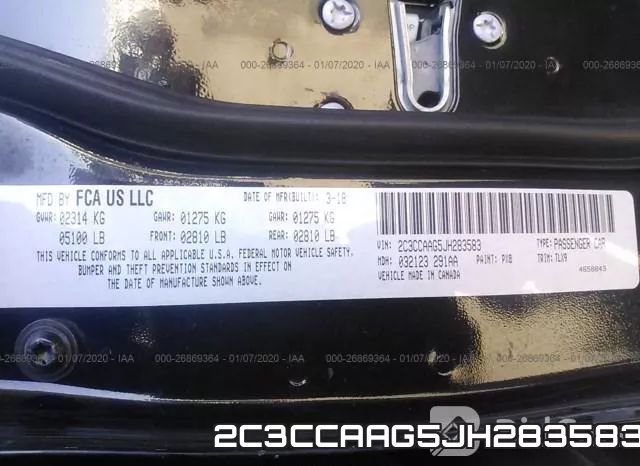 2C3CCAAG5JH283583 фото 10