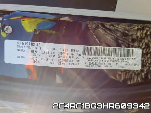 2C4RC1BG3HR609342 фото 2