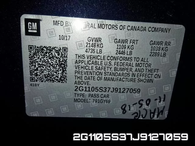 2G1105S37J9127059 фото 2