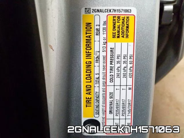 2GNALCEK7H1571063 фото 2
