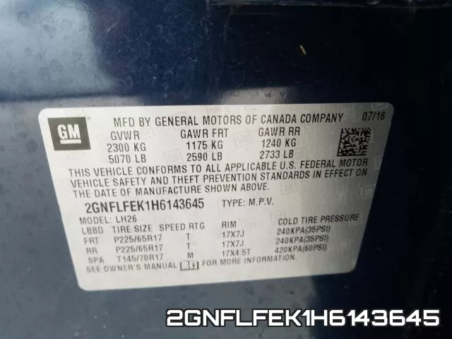 2GNFLFEK1H6143645 фото 2