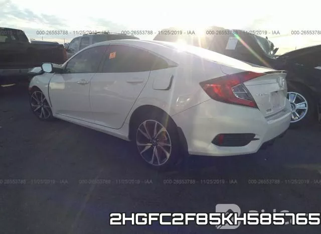 2HGFC2F85KH585765 фото 4