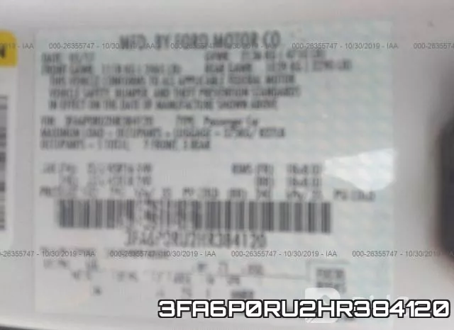 3FA6P0RU2HR384120 фото 10