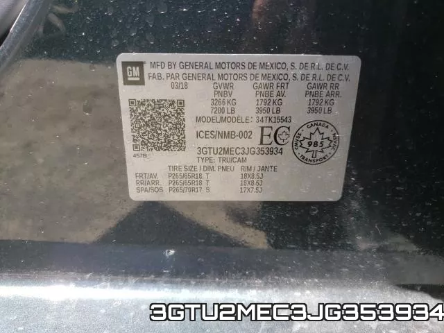 3GTU2MEC3JG353934 фото 2