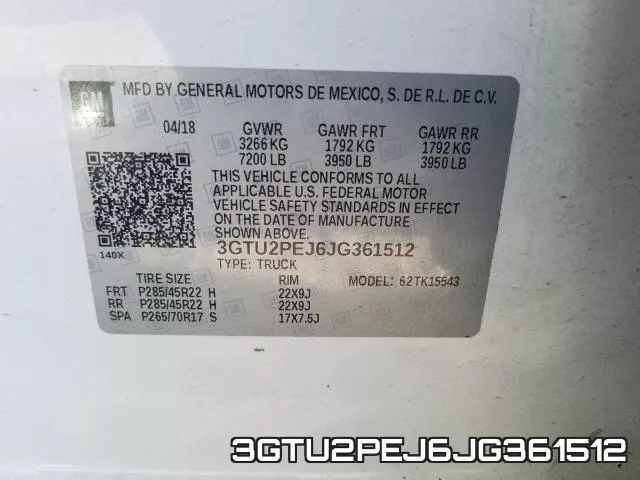 3GTU2PEJ6JG361512 фото 2