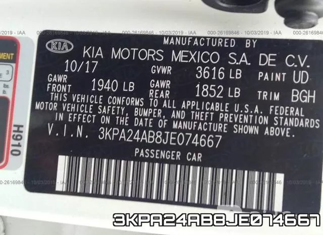 3KPA24AB8JE074667 фото 10