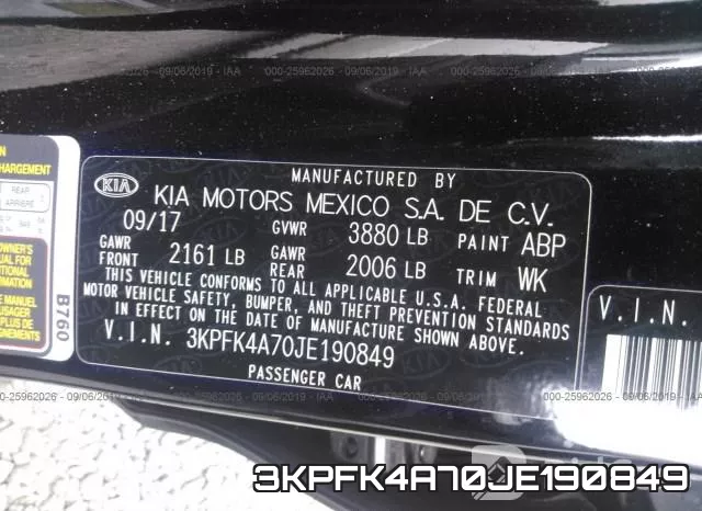 3KPFK4A70JE190849 фото 10