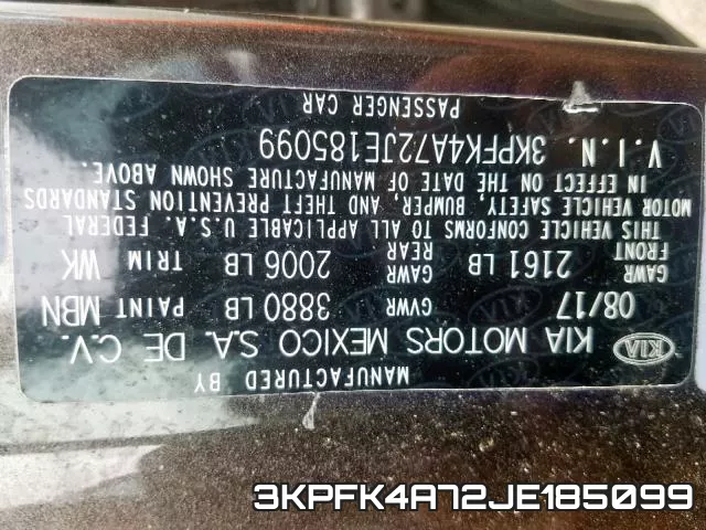 3KPFK4A72JE185099 фото 2