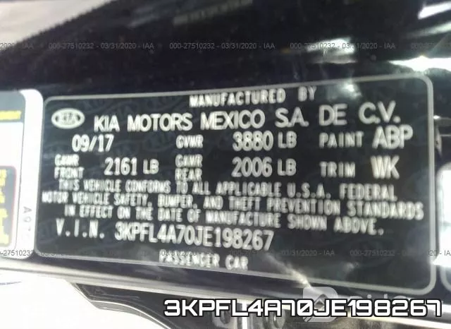 3KPFL4A70JE198267 фото 10