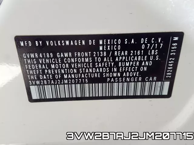3VW2B7AJ2JM207715 фото 2