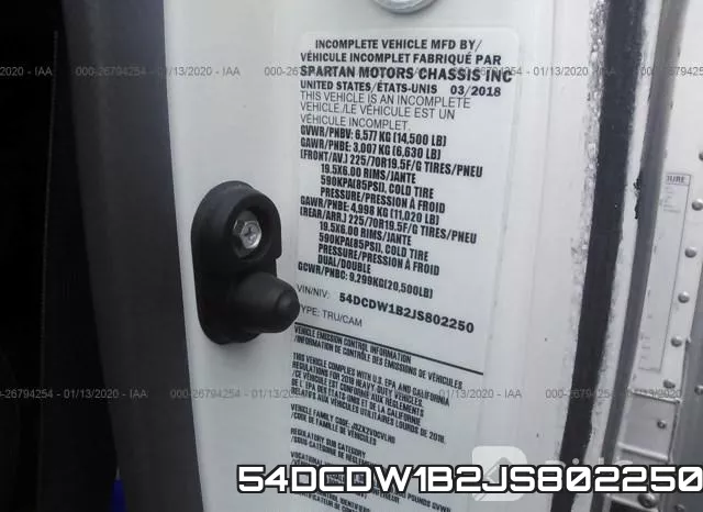 54DCDW1B2JS802250 фото 10