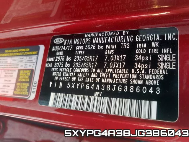 5XYPG4A38JG386043 фото 2