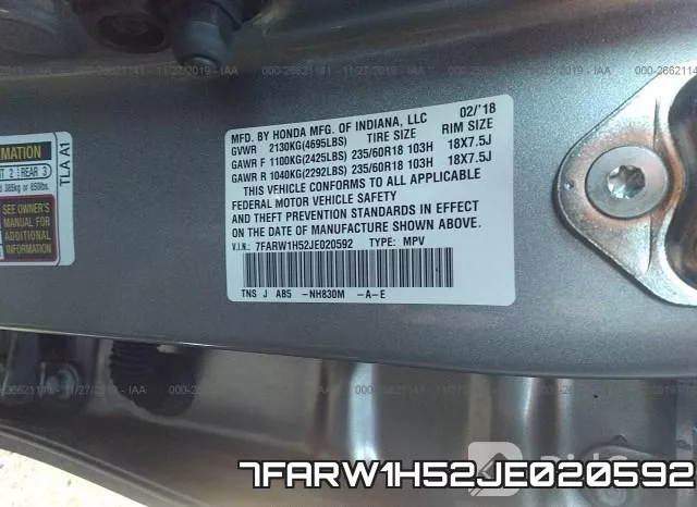 7FARW1H52JE020592 фото 10