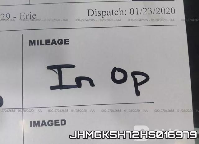 JHMGK5H72HS016979 фото 8